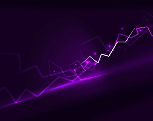 Neon lightning vector háttér — Stock Vector