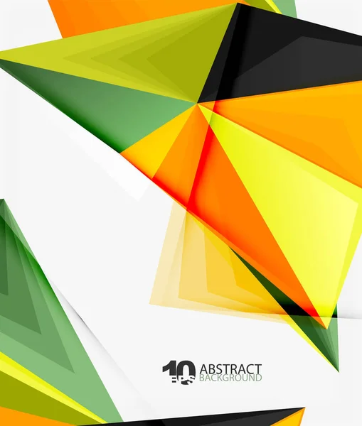 3D triangel polygonal abstrakt vektor — Stock vektor