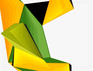 Düşük Poli 3d geometrik şekil arka plan