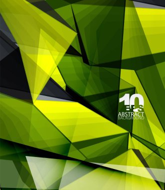 Düşük Poli 3d geometrik şekil arka plan