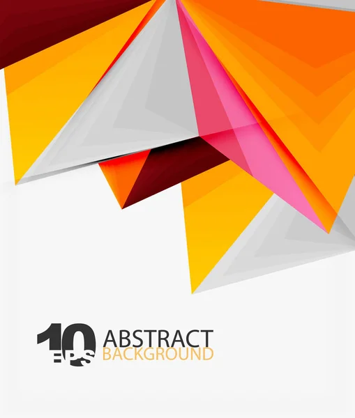 3D Trójkąt wielokątne Abstrakcja vector — Wektor stockowy