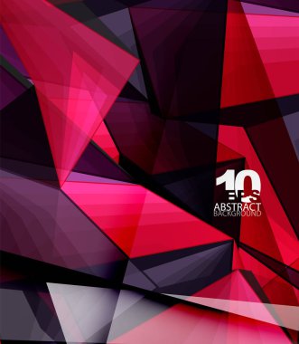 Düşük Poli 3d geometrik şekil arka plan