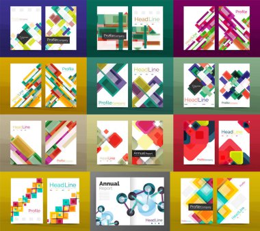 A4 iş broşürler ayarla veya faaliyet raporu kapak