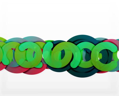 Daire geometrik arka plan, renkli iş veya web için teknoloji tasarım