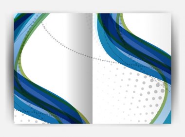 İş raporu kapak şablonu dalga