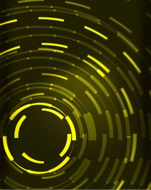 Neon Çemberleri Soyut Arkaplan