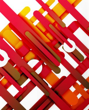 3D kağıt rengi düz çizgiler arka plan kesmek