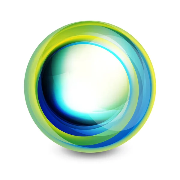 玻璃球体，未来派的抽象元素 — 图库矢量图片