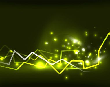 Neon yıldırım vektör arka plan