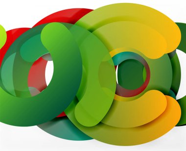 Daire geometrik arka plan, renkli iş veya web için teknoloji tasarım