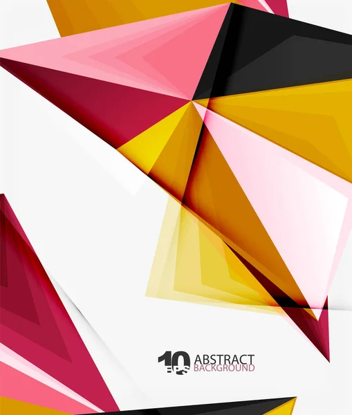 3d triângulo vetor abstrato poligonal — Vetor de Stock
