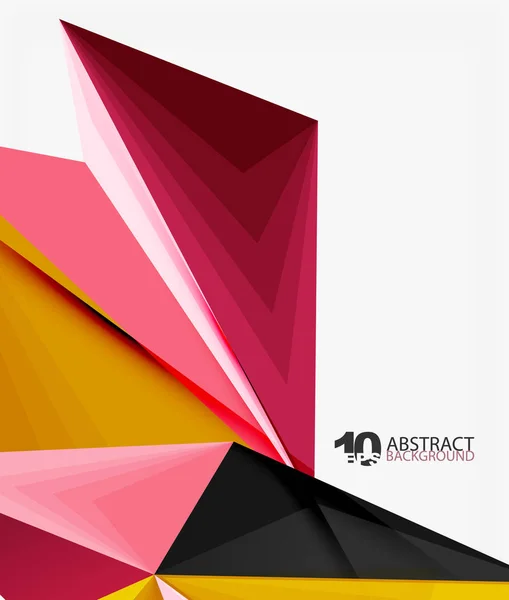 3D triangel polygonal abstrakt vektor — Stock vektor