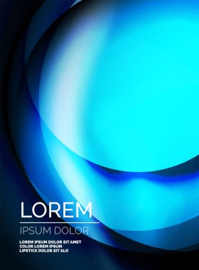 Parlak ipek dalga şablon, renk efektleri, vektör arka plan ile saten