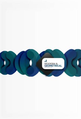 Beyaz renk geometrik yuvarlak şekiller