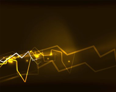 Neon yıldırım vektör arka plan