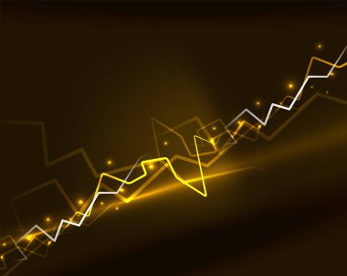 Neon yıldırım vektör arka plan