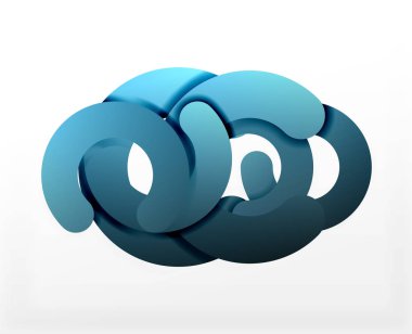 Daire geometrik arka plan, renkli iş veya web için teknoloji tasarım