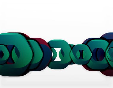 Zincir şekiller veya altıgen yanarak bahislerin doğru beyaz geometrik soyut arka plan,