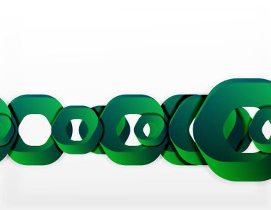 Zincir şekiller veya altıgen yanarak bahislerin doğru beyaz geometrik soyut arka plan,