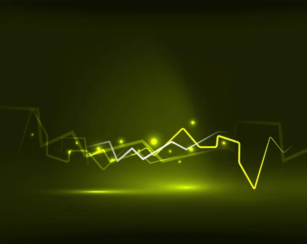 Neon lightning vector háttér — Stock Vector