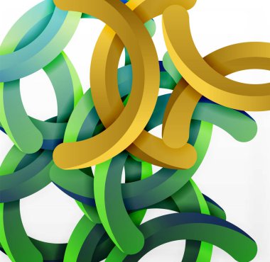 Modern 3d geometrik tarzı arka kemer dairesel çizgiler