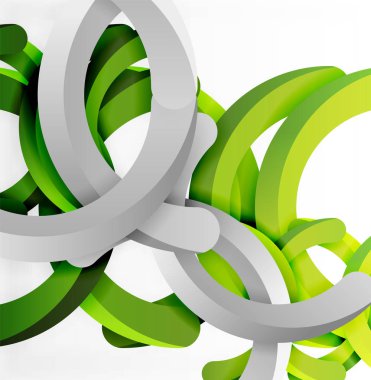 Modern 3d geometrik tarzı arka kemer dairesel çizgiler