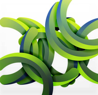 Modern 3d geometrik tarzı arka kemer dairesel çizgiler