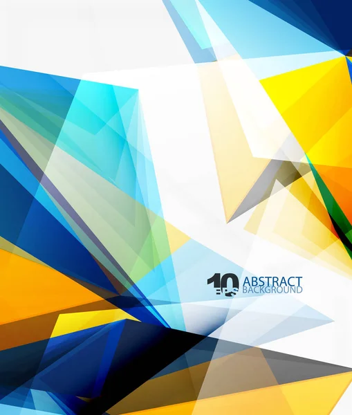 3D háromszög sokszögű absztrakt vektor — Stock Vector
