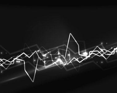 Neon yıldırım vektör arka plan