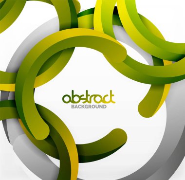 Modern 3d geometrik tarzı arka kemer dairesel çizgiler