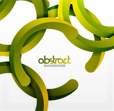 Modern 3d geometrik tarzı arka kemer dairesel çizgiler