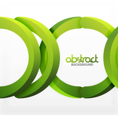 Modern 3d geometrik tarzı arka kemer dairesel çizgiler