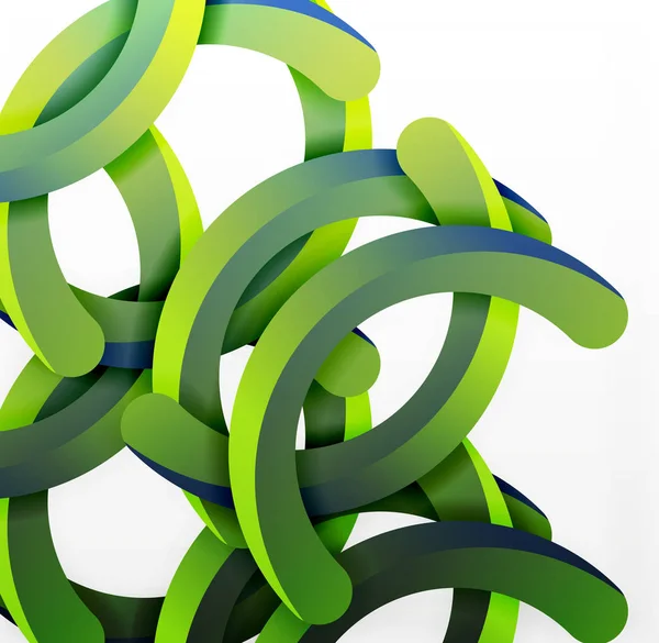 Modern 3d geometrik tarzı arka kemer dairesel çizgiler