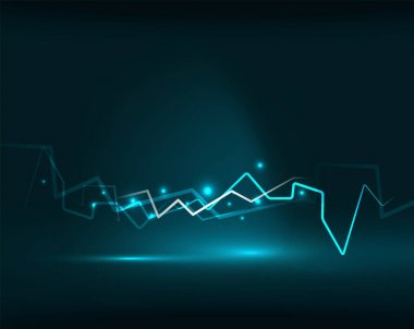 Neon yıldırım vektör arka plan