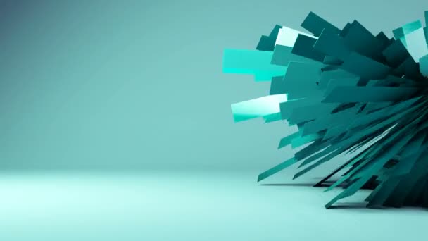変換、移行 - 球の幾何学的な背景のアニメーション — ストック動画