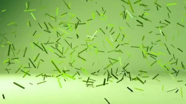 3D confetty ya da soyut parçaları hareket geçmiş uçan