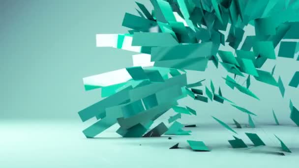 Abstrakt futuristicgeometric transformation motion grafisk bakgrund — Stockvideo