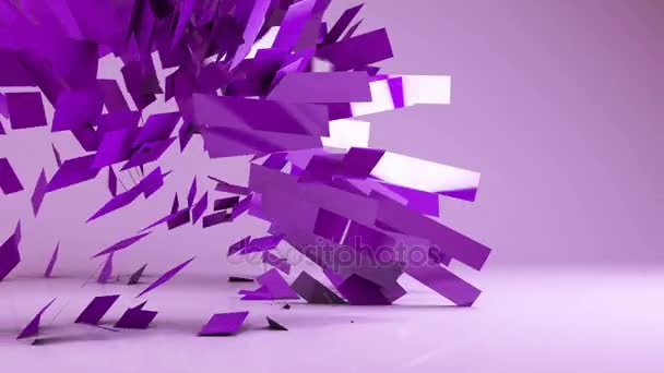 Abstrakt futuristicgeometric transformation motion grafisk bakgrund — Stockvideo