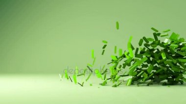 Küre geometrik arka plan - dönüşüm, geçiş animasyon