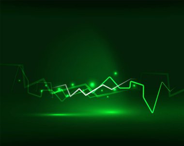 Neon yıldırım vektör arka plan