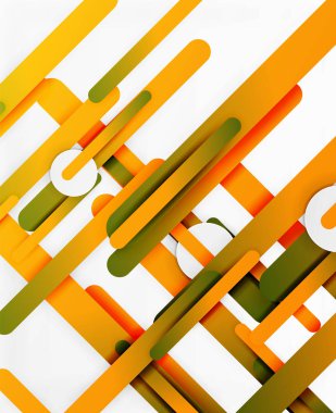 3D kağıt rengi düz çizgiler arka plan kesmek