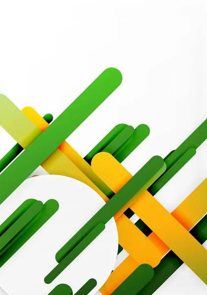 3D kağıt rengi düz çizgiler arka plan kesmek — Stok Vektör