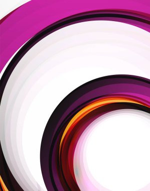 Girdap ve daireler, futuristik geometrik arka plan