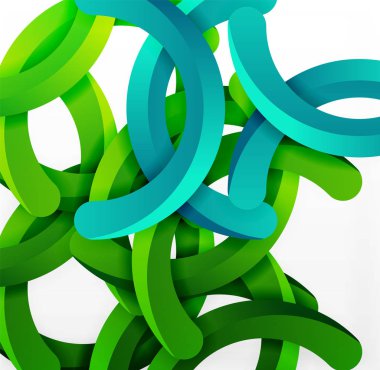 Modern 3d geometrik tarzı arka kemer dairesel çizgiler
