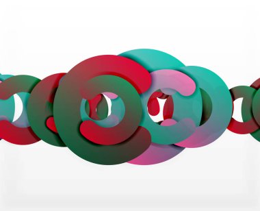 Daire geometrik arka plan, renkli iş veya web için teknoloji tasarım