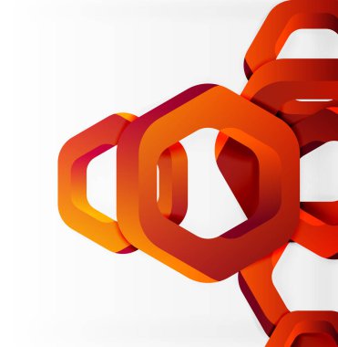 Üst üste gelen altıgenler arka planı Tasarla