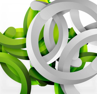 Modern 3d geometrik tarzı arka kemer dairesel çizgiler