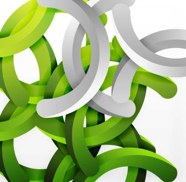 Modern 3d geometrik tarzı arka kemer dairesel çizgiler