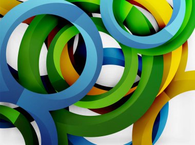 Vektör 3d yüzük tasarım arka plan