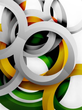 Vektör 3d yüzük tasarım arka plan